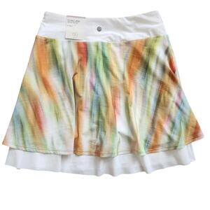 CALIA NWT double layer mesh golf skort size XS pockets UPF 50+